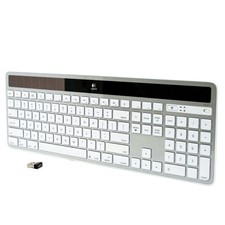 Logitech K750 Mac White Wireless Solar Keyboard for Mac White/Silver