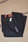 NWT MEN'S LEVIS 559 RELAXED STRAIGHT JEANS SIZE 46 X 29 DARK DENIM