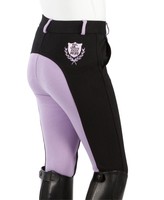 Reithose Pfiff 101249 Kinder Vollbesatz Reithose schwarz-lila Gr.146 Neu