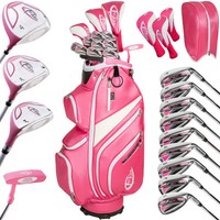 Damen Golf Set Golfschläger Komplettset Graphit mit 13 Schläger und Tasche Bag