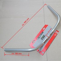 HUMPERT LENKER - COUNTRY STAHL - 590 MM Ø 25,4 MM 67 GRAD SILBER