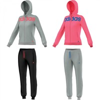 adidas Damen Trainingsanzug Essential Linear Tracksuit