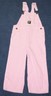 John Deere Overall Pants Pink/White Stripe Denim Toddler Girls Size 4T