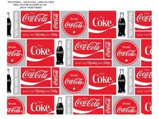 COCA COLA COTTON FABRIC-COCA COLA QUILTING FABRIC-COCA COLA COKE FABRIC-10053