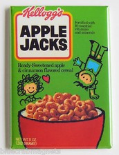 Apple Jacks FRIDGE MAGNET (2 x 3 inches) cereal box breakfast