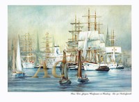 Auslaufparade Windjammer Segelschiff Hamburg Jürgens Schiff Marine Seefahrt