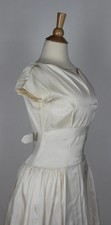 Ivory Satin Vintage Wedding Gown Dates to the 1950's