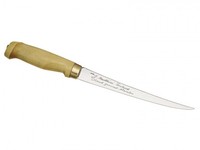 Marttiini 19cm Klinge Finnisches Filetiermesser - Holzgriff - Lederscheide