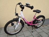 Kinderfahrrad X-Tract Modell 1281, 18 Zoll, weiss pink, Mädchen