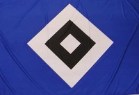 HSV Flagge Raute Fahne Hissfahne  für den Fan Fanartikel Fussball 150 x 200 cm
