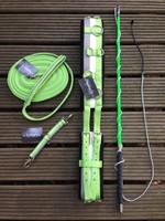 3 teil. Longierset Longiergurt Longe LongierBrille von Impulz Neon Grün