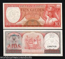 Suriname 10 Gulden P121 1963 1/4 Bundle Girl Unc Currency Money Bill Note 25 Pcs