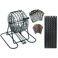 Bingo Spiel Set Metall Bingotrommel Bingo-Mühle Lotto-Trommel Tombola Auslosung