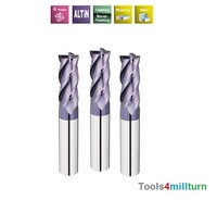 Fräser VHM Schaftfräser Vollhartmetall D 8mm 3 Stück 