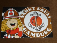  4 AUFKLEBER VON ULTRAS ST.PAULI  "NEU"   ( GRÖßE ca. 15 X 10,5 cm )