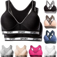 2er Pack Damen Sport BH´s Bustier Unterwäsche Damenwäsche stretch Baumwolle WOW*