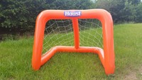 Tor aufblasbar mit Netz Spiel Fußball Wasserballtor Fußballballtor orange 