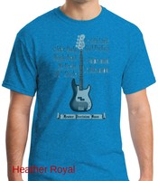 Fender Precision Bass ,Guitar T Shirt (Royal or Military Green)