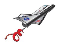 X-Kites 3-D-Drachen Space Shuttle, ready to fly (rtf), neu
