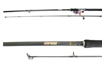 DAM AAL Rute mit Knicklichtendring und Balzer Spezi AAL und 0,37 mm Schnur