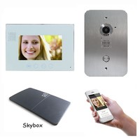 2 Draht Video Türsprechanlage Gegensprechanlage 7'' Monitor WLAN Schnittstelle