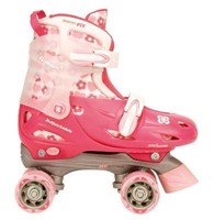 Kinder Rollschuhe größenverstellbar Größe 27 28 29 30 pink Skater  #qtfrw