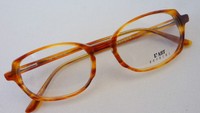 L`Art Herren Brille Hornoptik Kunststoffbrille Neu 50/18 Glasses Federbügel Gr.M