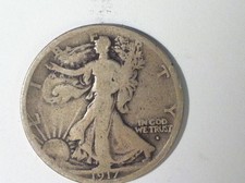 Coinhunters-1917-S Walking Liberty Half Dollar, Very Good (Vg) 90% Silver