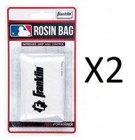 Franklin Sports MLB Baseball Softball Rosin Pitch Grip Enhancement Bag (2-Pack)
