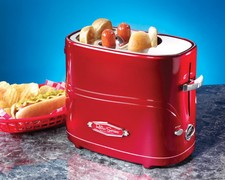 Nostalgia Electrics Retro Series Pop-Up Hot Dog and Bun Toaster HDT600RETRORED