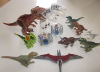 10 Jurassic World Dinosaurier + Figuren Dino T Rex Indominus Lego NEU UNBESPIELT