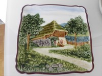 ALTER WANDTELLER RELIEFTELLER  ZIERTELLER / GEMARKT