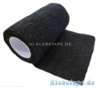 Tier Haft Bandage 7,5cm x 4,5m SCHWARZ Easy Flex VET Binde Tier Pferd Verband 