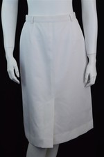 Authentic Vintage Pant-Her Polyester White Skirt Women's Size *Small