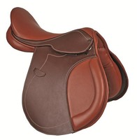 Springsattel -Galaxy-Kammerweite 31 glattes Qualitäts-Rindsleder braun HKM 5583 