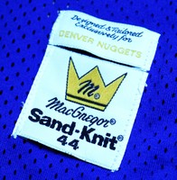 Authentic Sand Knit FAT LEVER NUGGETS Gr L M SZ 44 NBA Trikot Basketball Jersey