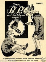 Schuhe Petto Ped Berlin Reklame von 1926 Matrosenanzug Kinder Stiller Baron 