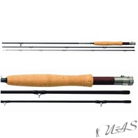 EDLE FLIEGEN RUTE HI CARBON QUANTUM 3TL 6-7AFTMA 2,55M ANGEL RUTE