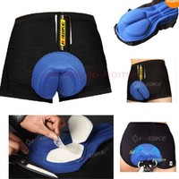 Herren Fahrradhose Radhose Kurz Radlerhose Radshort Sporthose mit 3D Sitzpolster