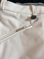 Weiße Reithose Turnierreithose Elt Vollbesatz Ganzleder Größe 38/ Kleine 40