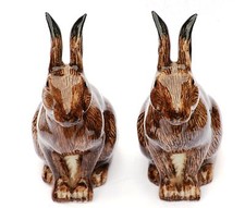 Hare salt and pepper cruet set Shooting Gift New boxed
