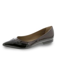 NEU  Maypol Damen Ballerina Lack Echtleder Synthetiksohle schwarz