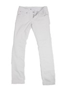 Tommy Hilfiger Vintage Jeans Schaltfläche "& Zip Damen weiß W29 L33.5 -J1713