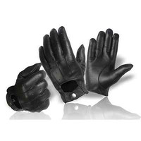 Echt Leder Herren Handschuhe zum knöpfen klassisch | Autofahrer Motorrad Reiten