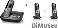 ►►Gigaset CX610A isdn mit AB + 2 Mobilteile C610H Trio ◄◄