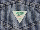 OshKosh B'Gosh 24 mos Overalls Denim Striped Dress Jumper Girls Blue White 
