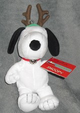 Nwt Sale Hallmark Rare Peanuts Christmas Reindeer w Bell Collector Plush Snoopy