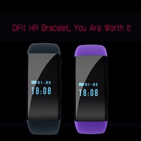 OLED Sport Smart Bracelet Bluetooth Wasserdicht Schrittzähler für Android IOS DE