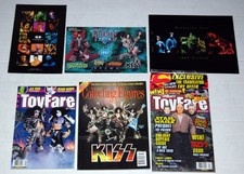Kiss Action Figure 6pc Magazine & McFarlane Catalog Lot 1997 1998 1999 Gene Ace