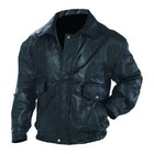 Men's Leather Motorcycle, Bomber Jacket, Black, Real Leather NEW!
